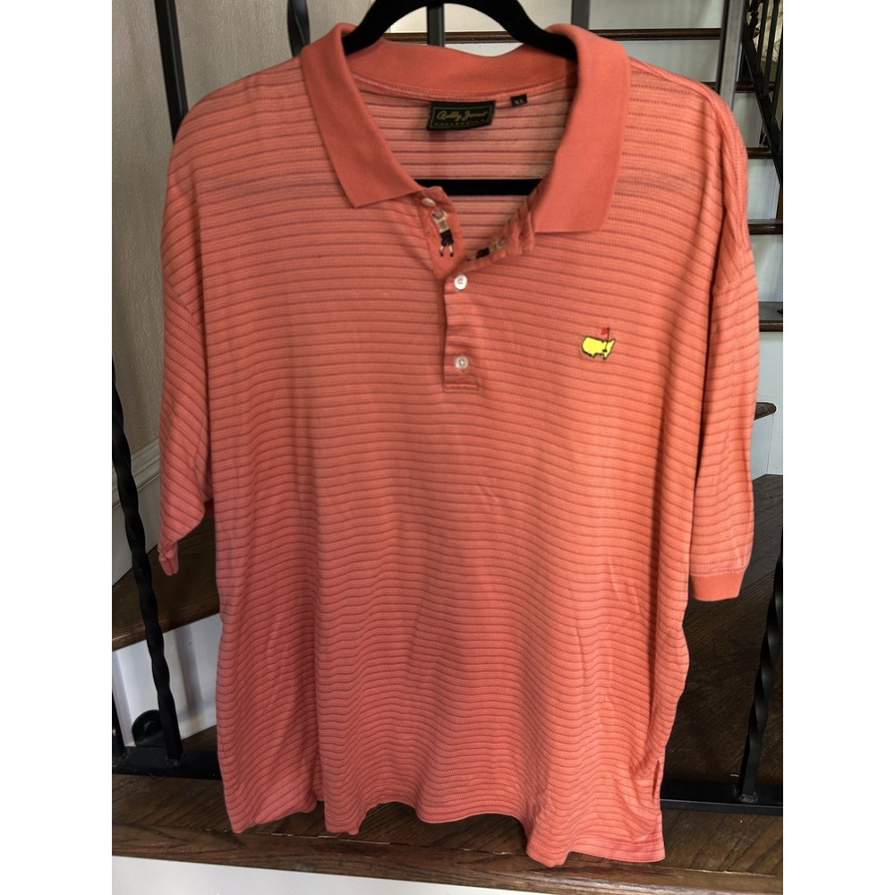 Men's Size XL Bobby Jones Collection Shirt Short Sleeves Masters Logo Y2K Era